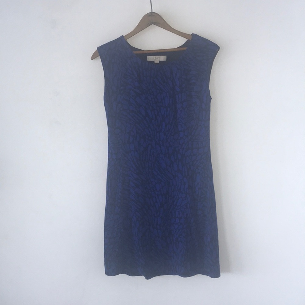 Loft Blue Printed Dress